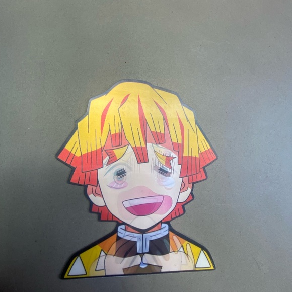 Demon Slayer Zenitsu Agatsuma 3D Lenticular Motion Car Sticker Decal Peeker - Picture 4 of 4